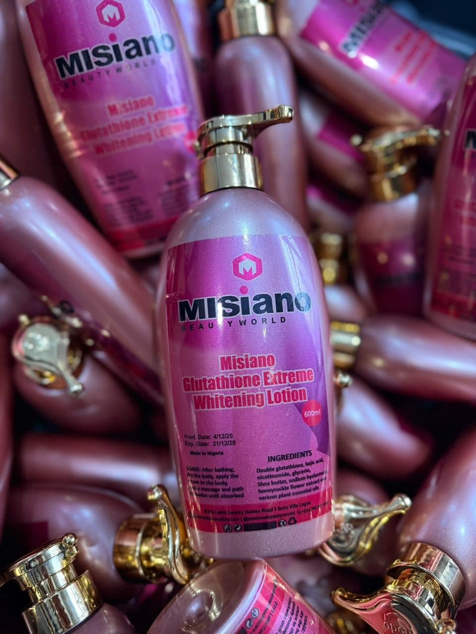 Misiano Glutathione Extreme Whitening Lotion!